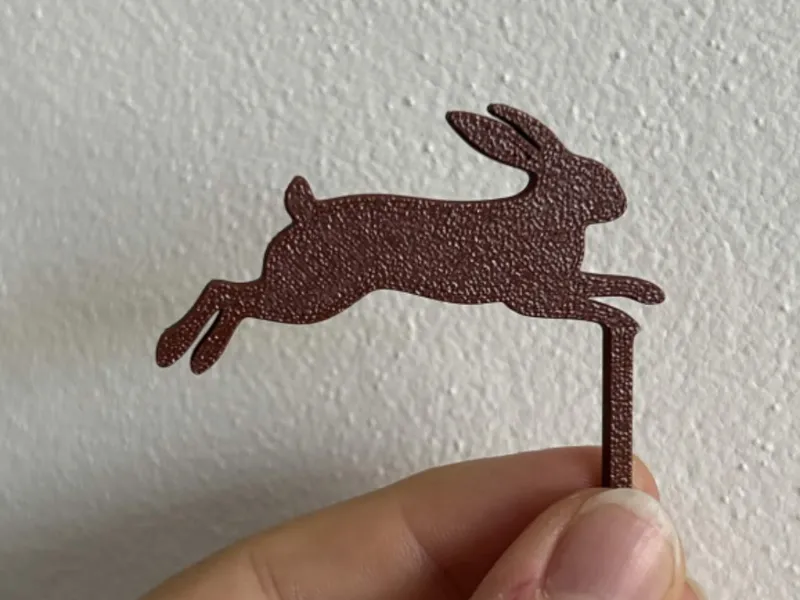 Hare cake topper, zajíc zápich do dortu