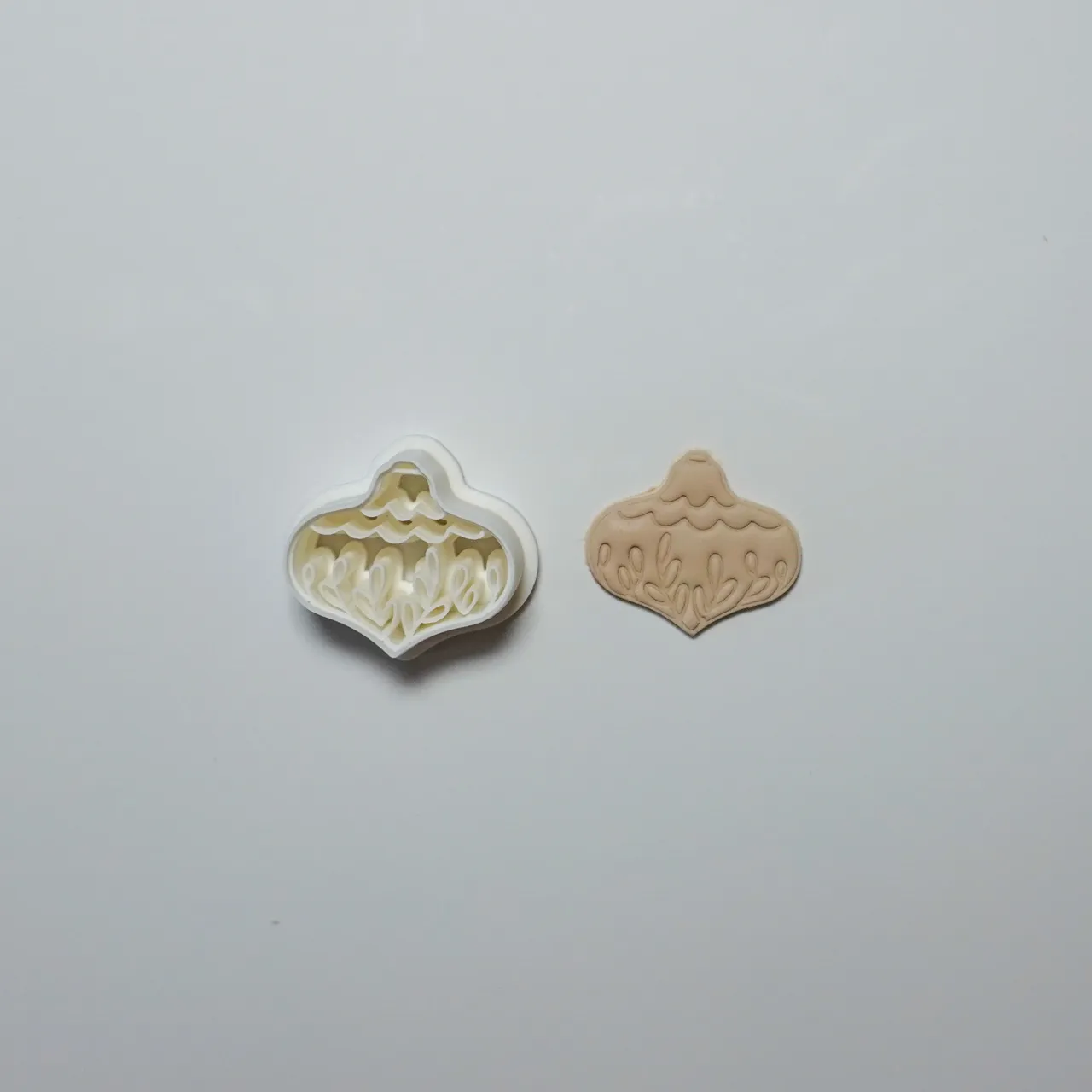 Christmas Bauble Polymer Clay Cutter Earrings view 3
