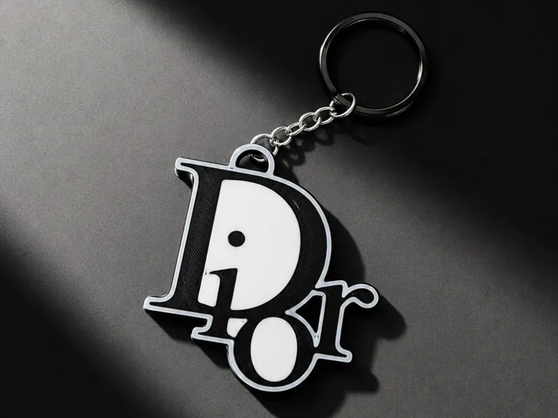 stylish Dior-inspired keychain