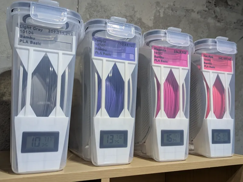 Cereal Box Hygrometer and Swatch Holder