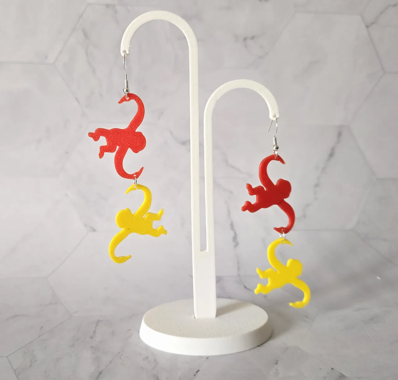 Hanging Monkey Earrings - Commercial Use view 2