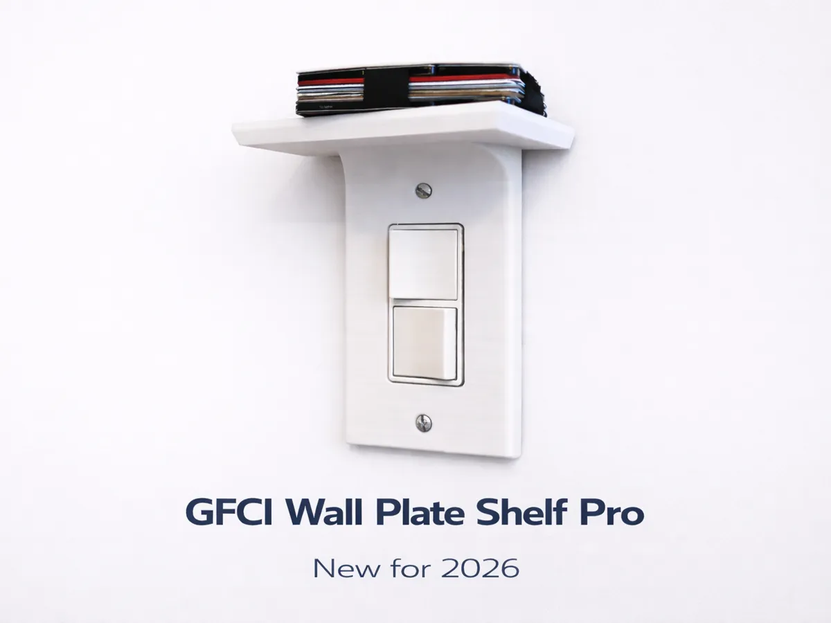 Estante de placa de pared GFCI Pro (Nuevo para 2026) - Modelo de ...