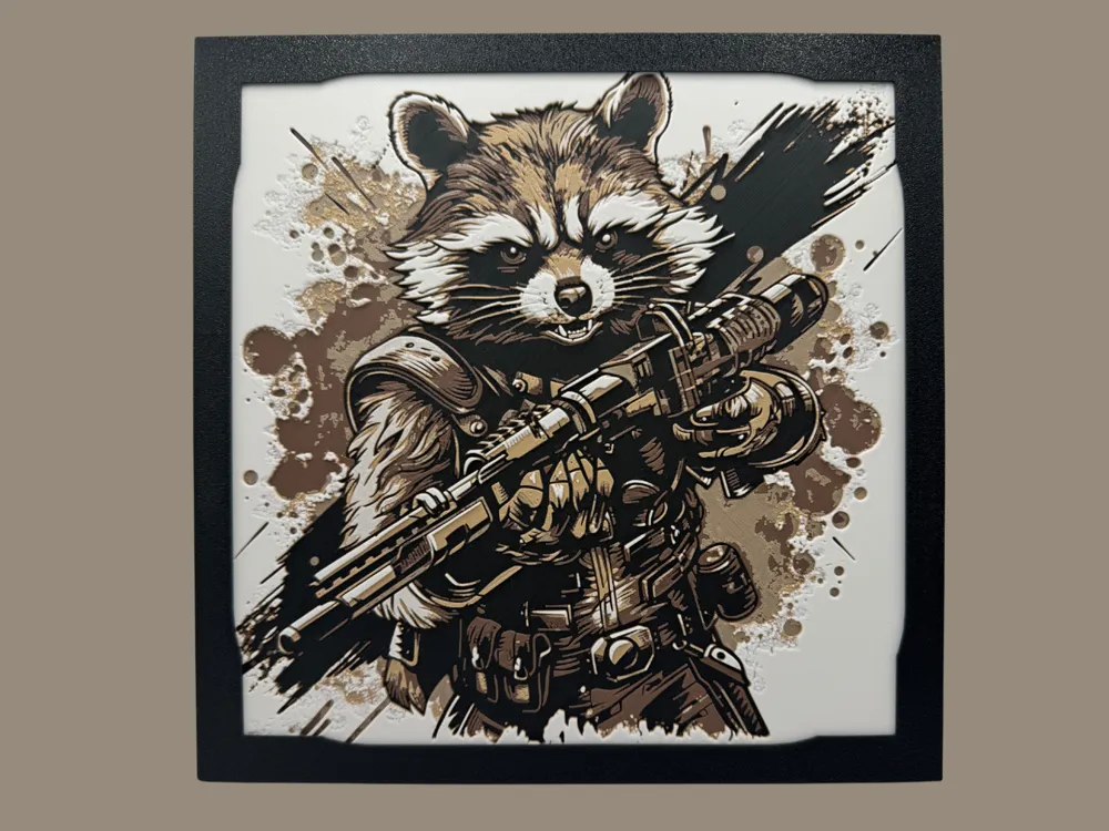 Rocket Racoon - Marvel Hueforge
