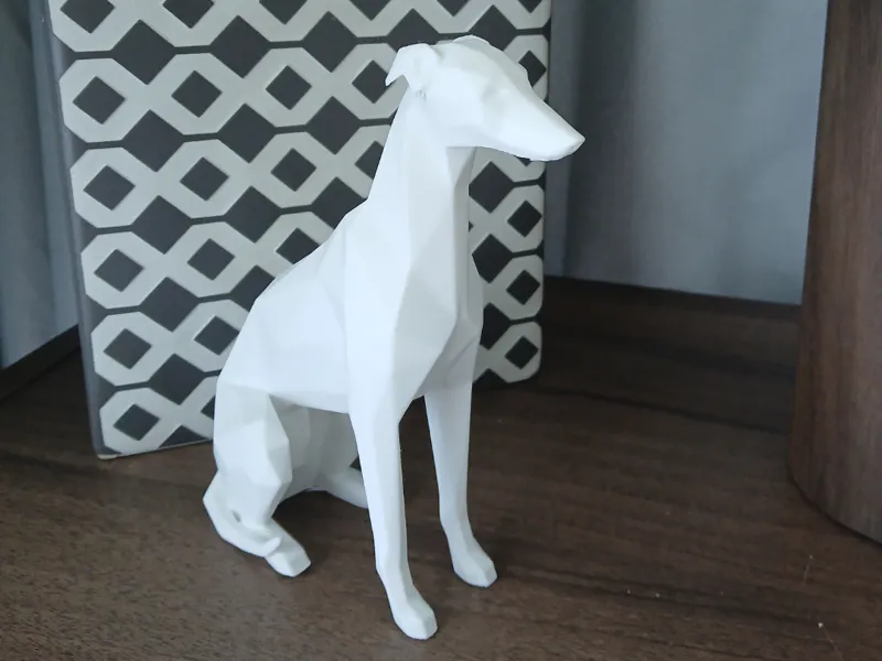 Greyhound decor dog.