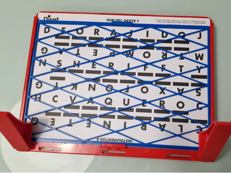 Soporte trasero para juego La Ruleta de la Suerte