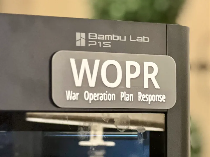 WOPR Sign