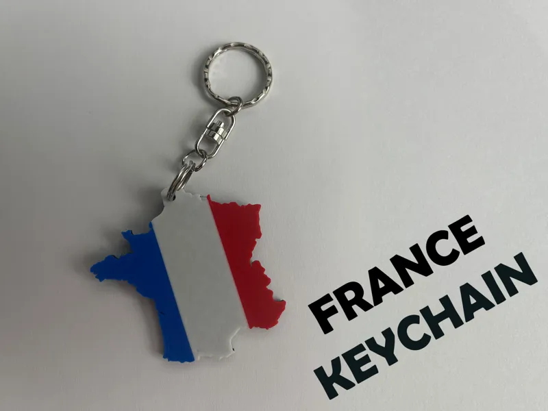 France Keychain – Country Silhouette