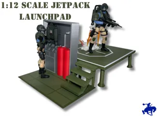 Launchpad Site for 1:12 Scale Action Figures
