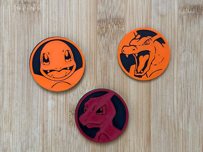 Charmander Evolution Coin (Pokemon Gen1)