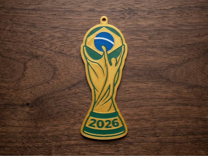 Chaveiro Taça Copa do Mundo 2026 Brasil 