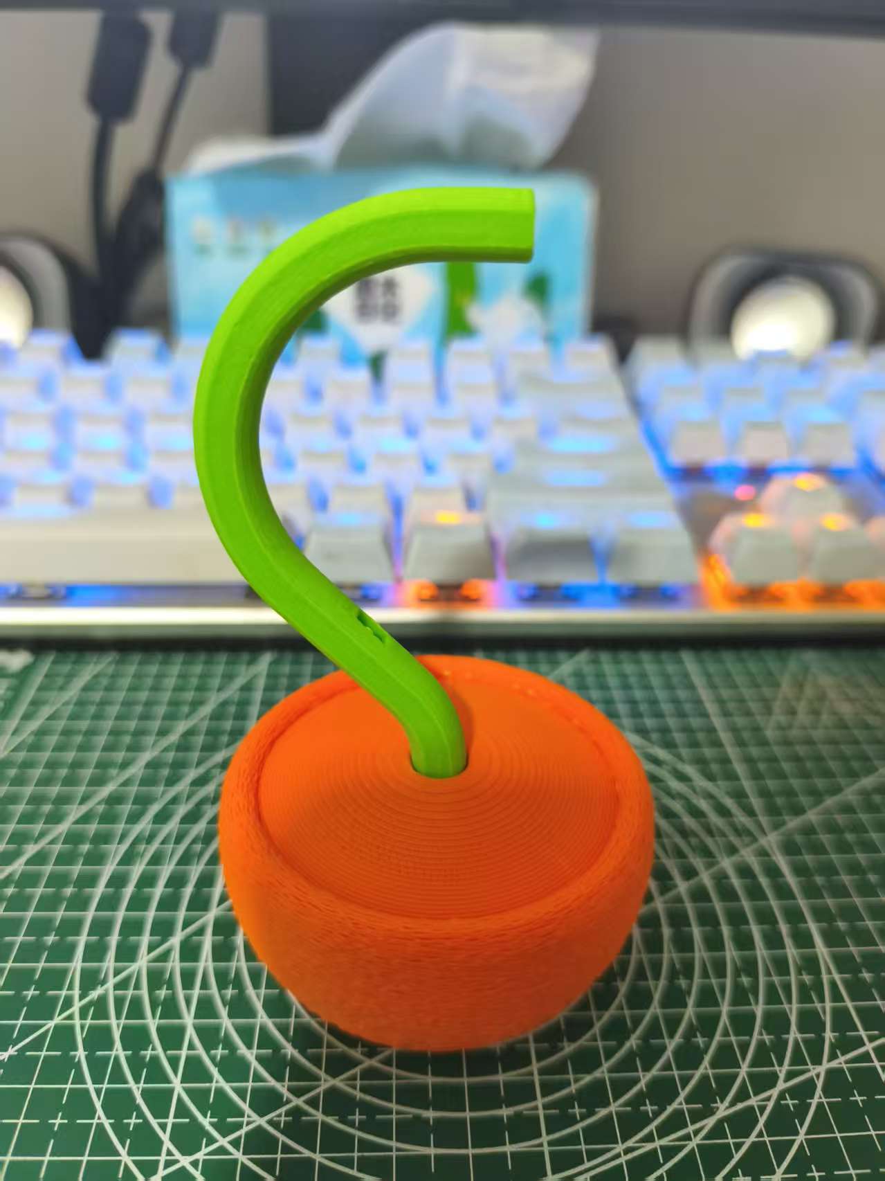 Miniatura 3 do modelo 3D 花朵风向标摆件