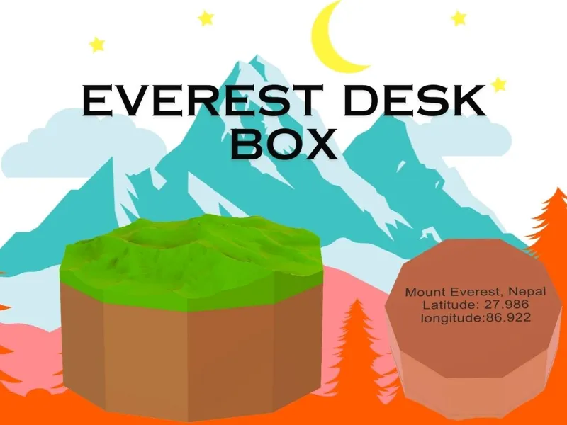 Everest Mountain Desk Box