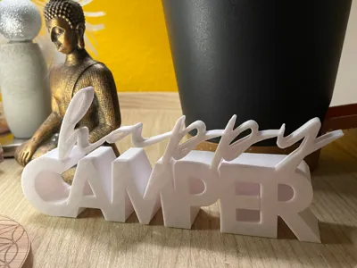 Happy Camper – 3D Decorative Lettering