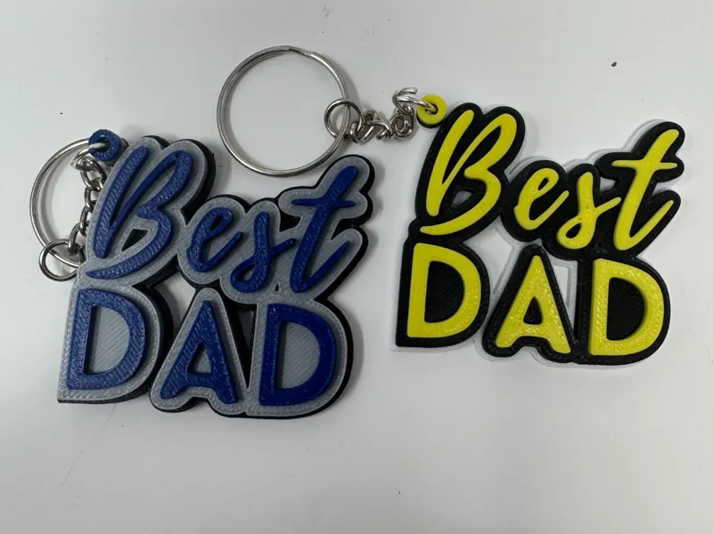 Best Dad Keychain