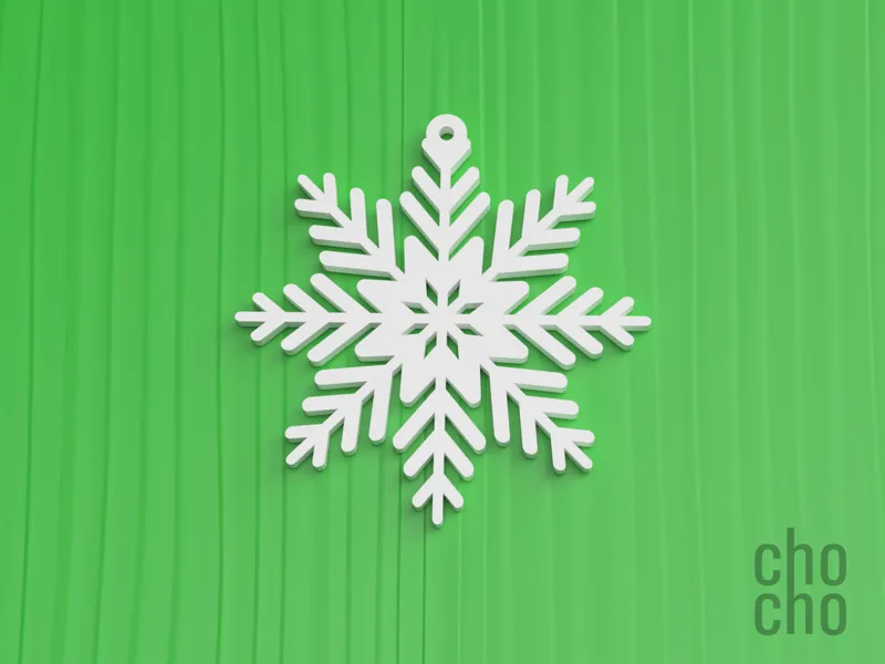Snowflakes Christmas Ornament Collection 04