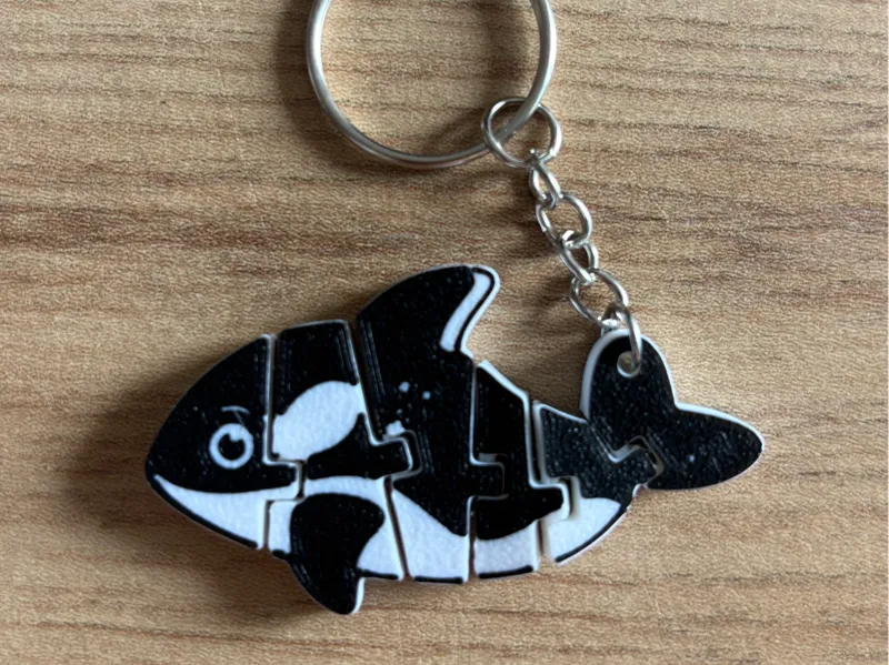 Orca flexible para llavero
