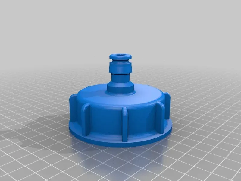 IBC cap with fine thread and gardena connection