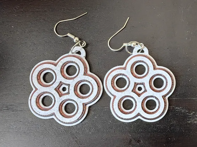 Quintuple Tangent Circle Earrings – Multicolor