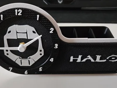 Clock Components Kit 011 w/ Halo Master Chief Logo