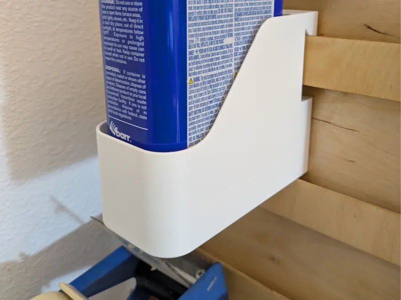 Quart chemical can holder