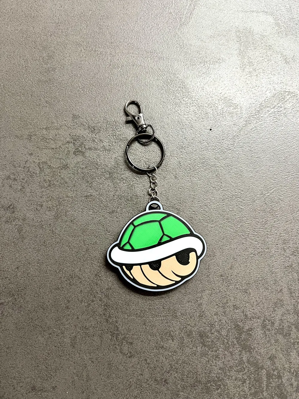 Mario Shell Keychain Green Shell inspired by Super Mario keychain - Free 3D Print Model ...