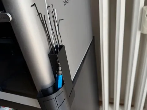 Tools and purge line waste holder