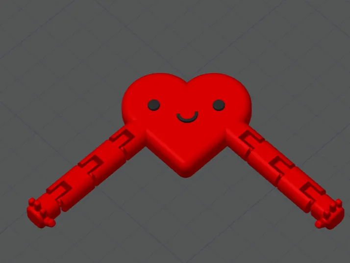 flexi heart - Free 3D Print Model - MakerWorld