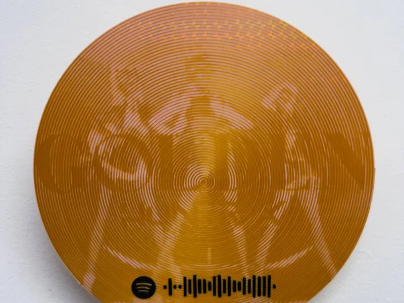 Disco vinilo Golden Huntrix hecho con spiralbetty