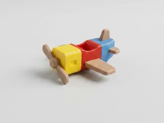 Small Assembly Toy Airplane