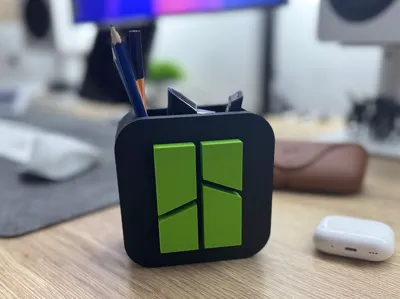 Bambu Icon Style Logo Pen Holder & Organizer