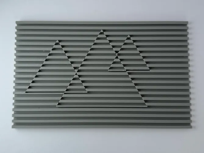 Abstract mountains wall art