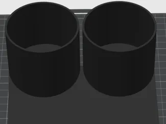 Double cup holder for car seat