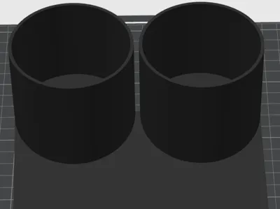 Double cup holder for car seat