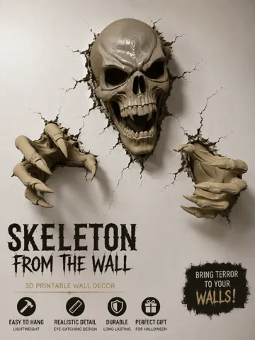 Adorno temático: Skeleton From the Wall — vista de referencia 2