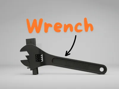 Fully Printable Wrench