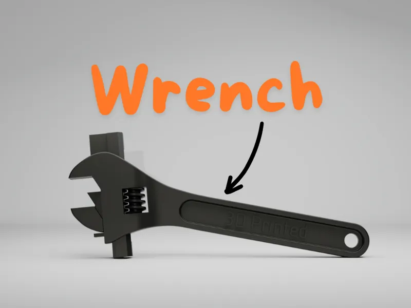 Fully Printable Wrench