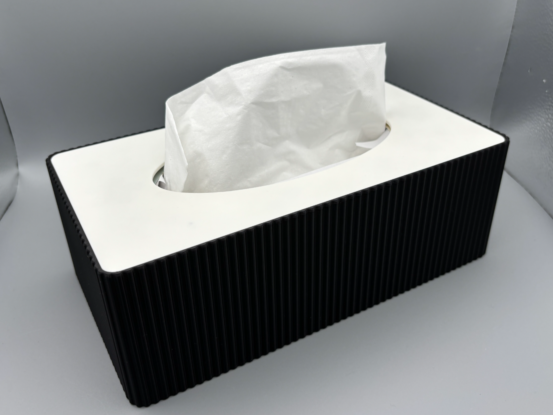 Rillen Taschentuchbox / Tissue cover rechteckig 