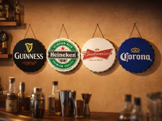 Bottle Cap Wall Art ( 4 SET )