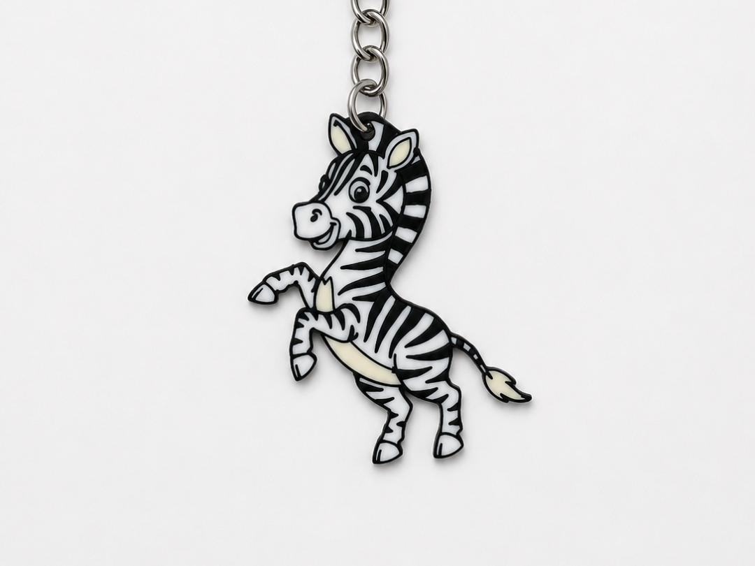 Zebra Keychain