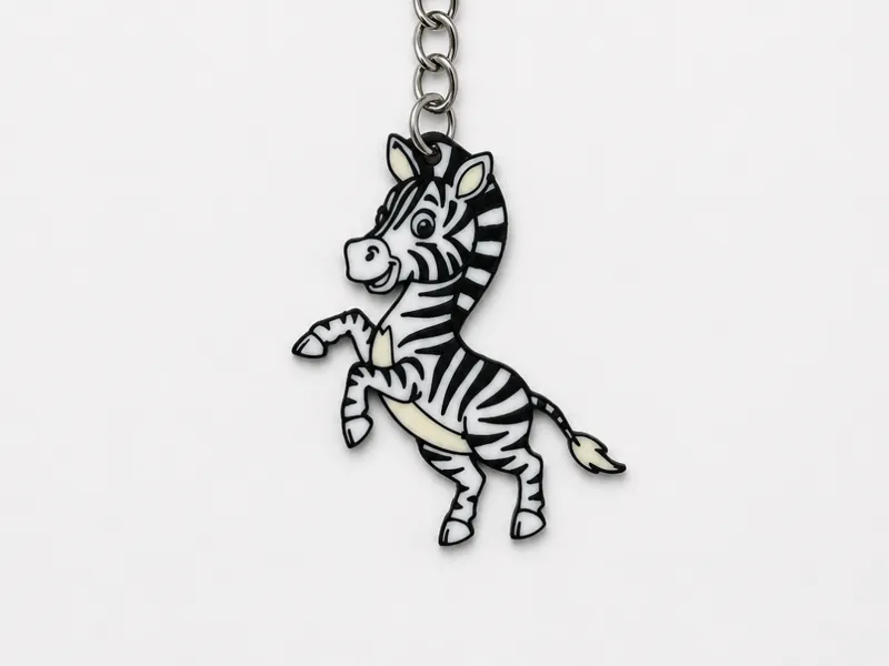 Zebra Keychain
