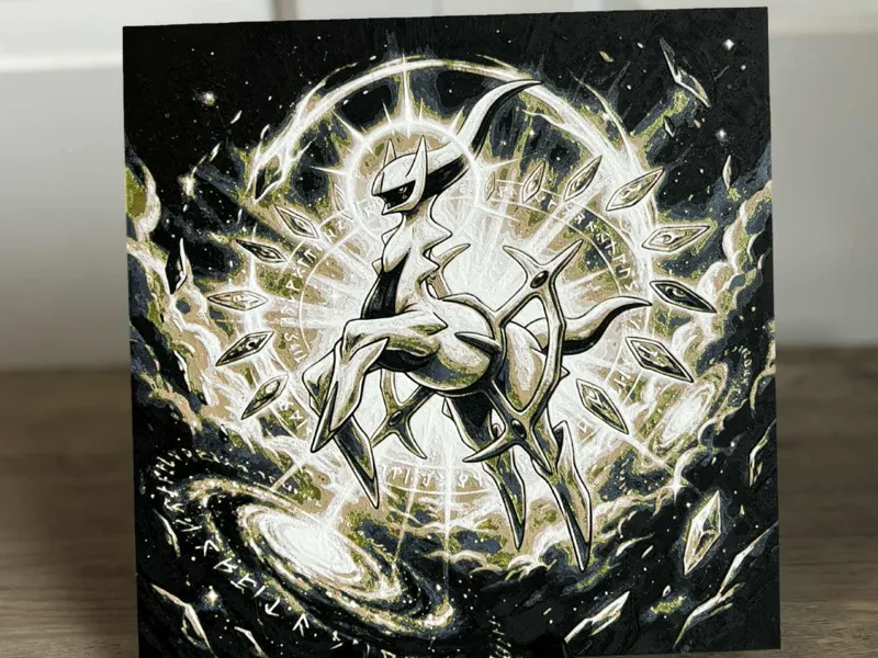 Arceus Ascends – 3D Hueforge Pokémon Art