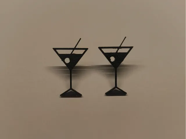cocktail earrings , valentine present!