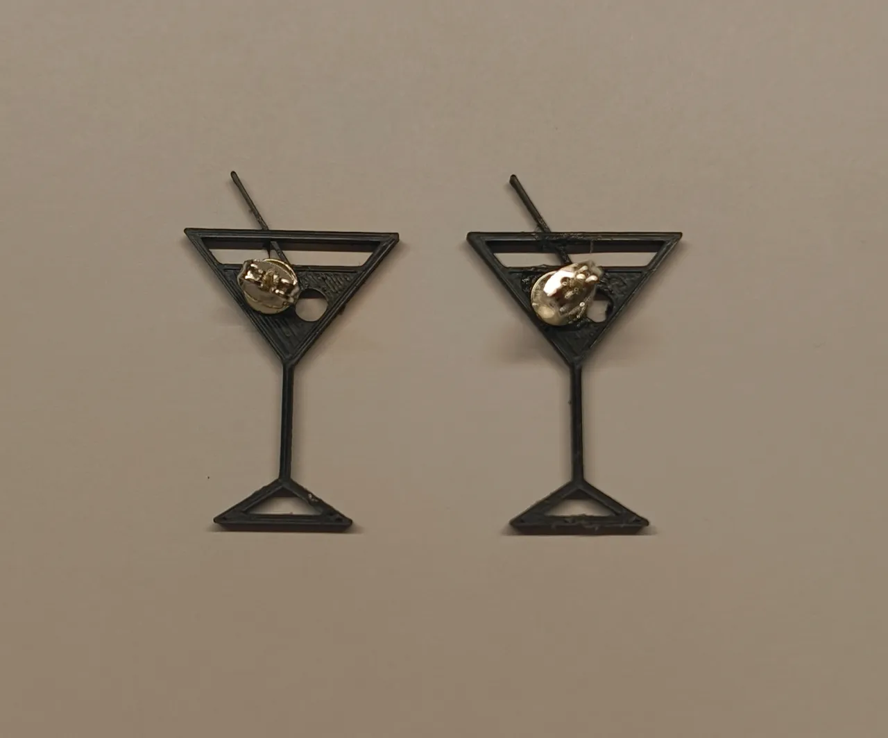 cocktail earrings , valentine present! view 2