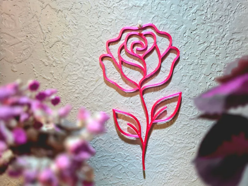 Minimalist Rose Wall Art - Mother's Day Gift