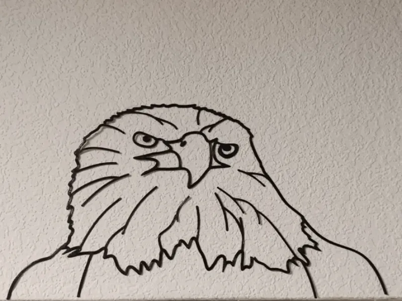 Adler-Kopf 2D 