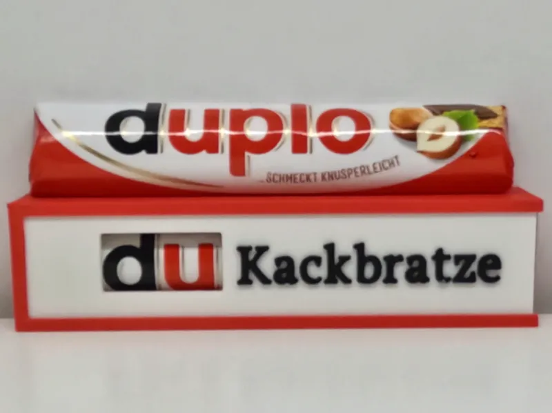Duplo Box "Du Kackbratze" Geschenk