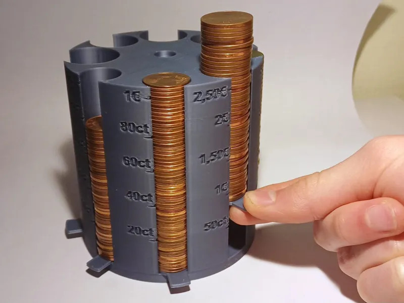 Coin Holder for all Euro coins with gauges