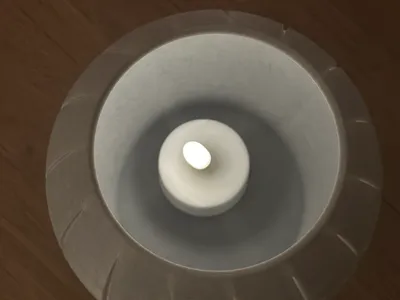 Candle light vase