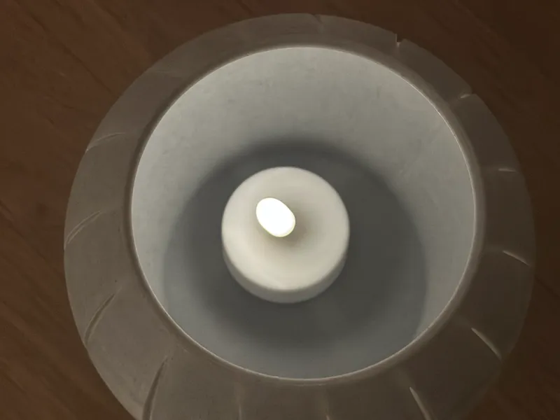 Candle light vase