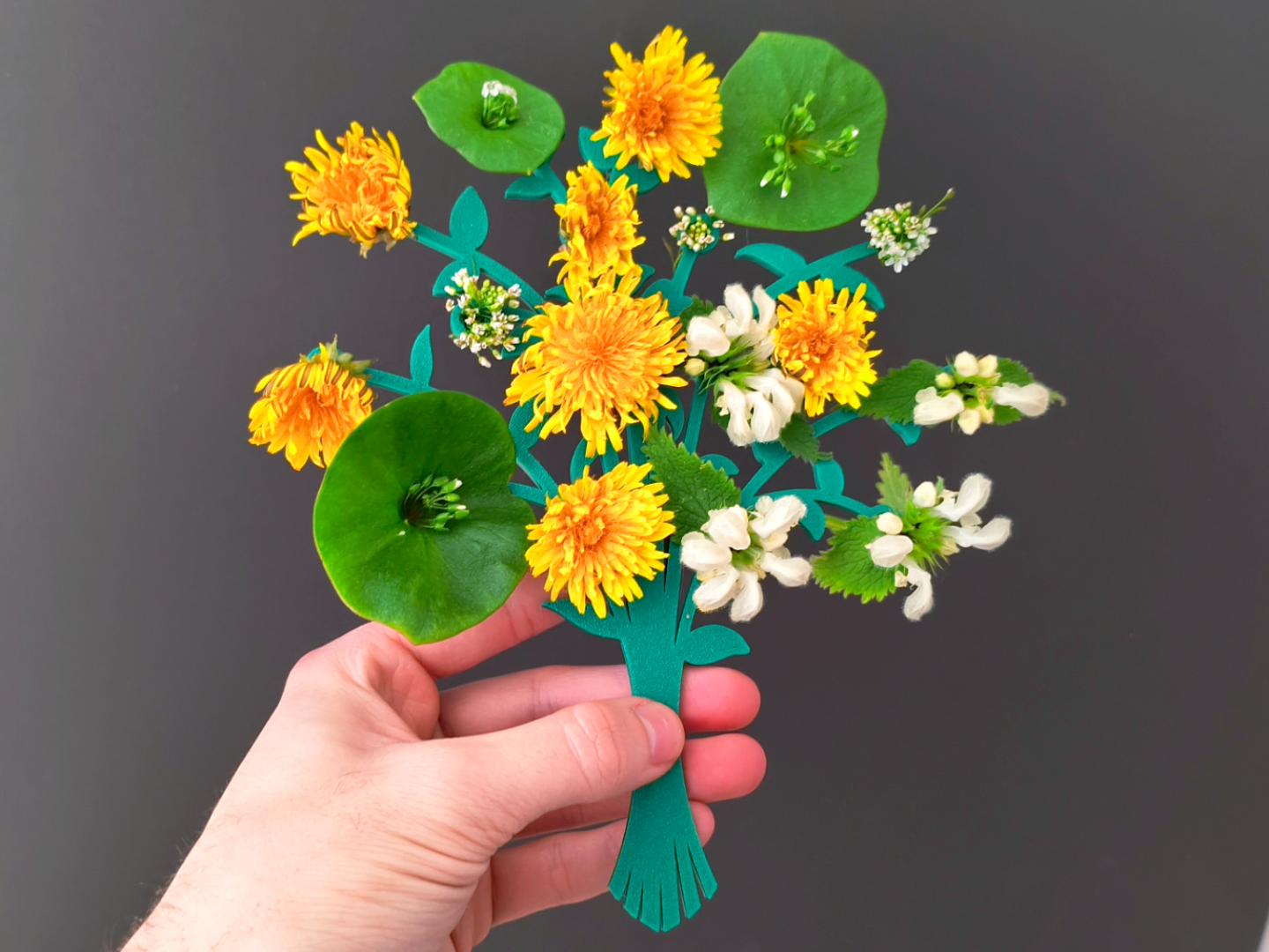 Flower picker collector bouquet